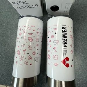 Stainless steel tumblers Carnival Players Club NIB